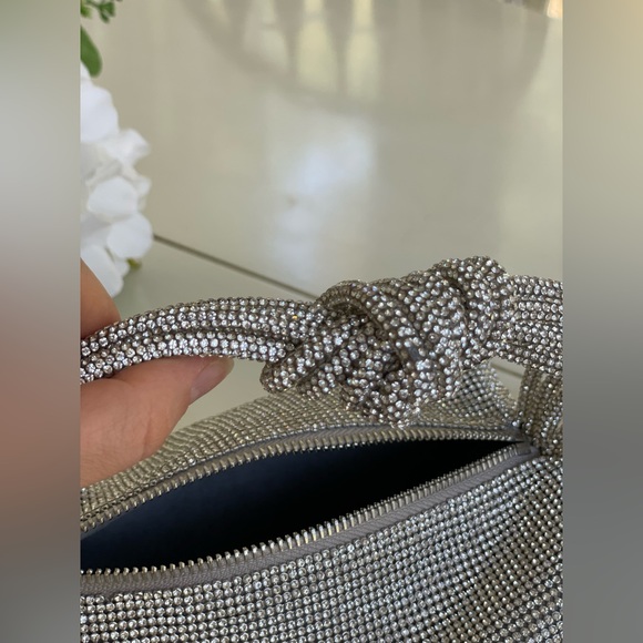 ❌SOLD OUT❌Cult Gaia Mini Sienna Silver Crystal Bag - Picture 5 of 10